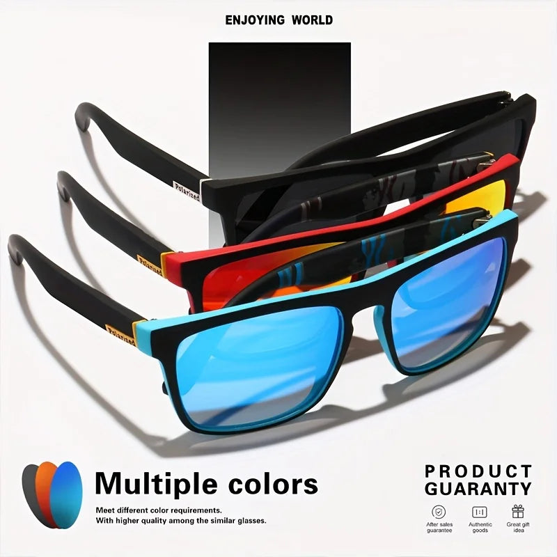 Fashion Vintage Square Polarized Sunglasses Men Women Driving Fishing Luxury Brand Designer Sun Glasses Driver's Eyewear UV400 Beauty World Shop