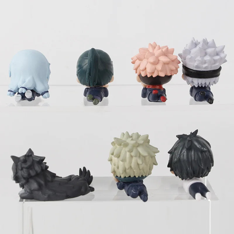 7pcs/set Jujutsu Kaisen Satoru Gojo Itadori Yuji Megumi Kugisaki Sukuna Geto Suguru Anime Figure Toys Cute Doll Collection Model Beauty World Shop