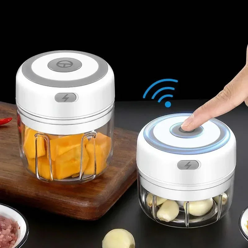 2027 250ml Mini Rechargeable Garlic Chopper Meat Grinder Durable and Sturdy Suitable for Crushing Garlic Chili Onions Minced Mea Beauty World Shop