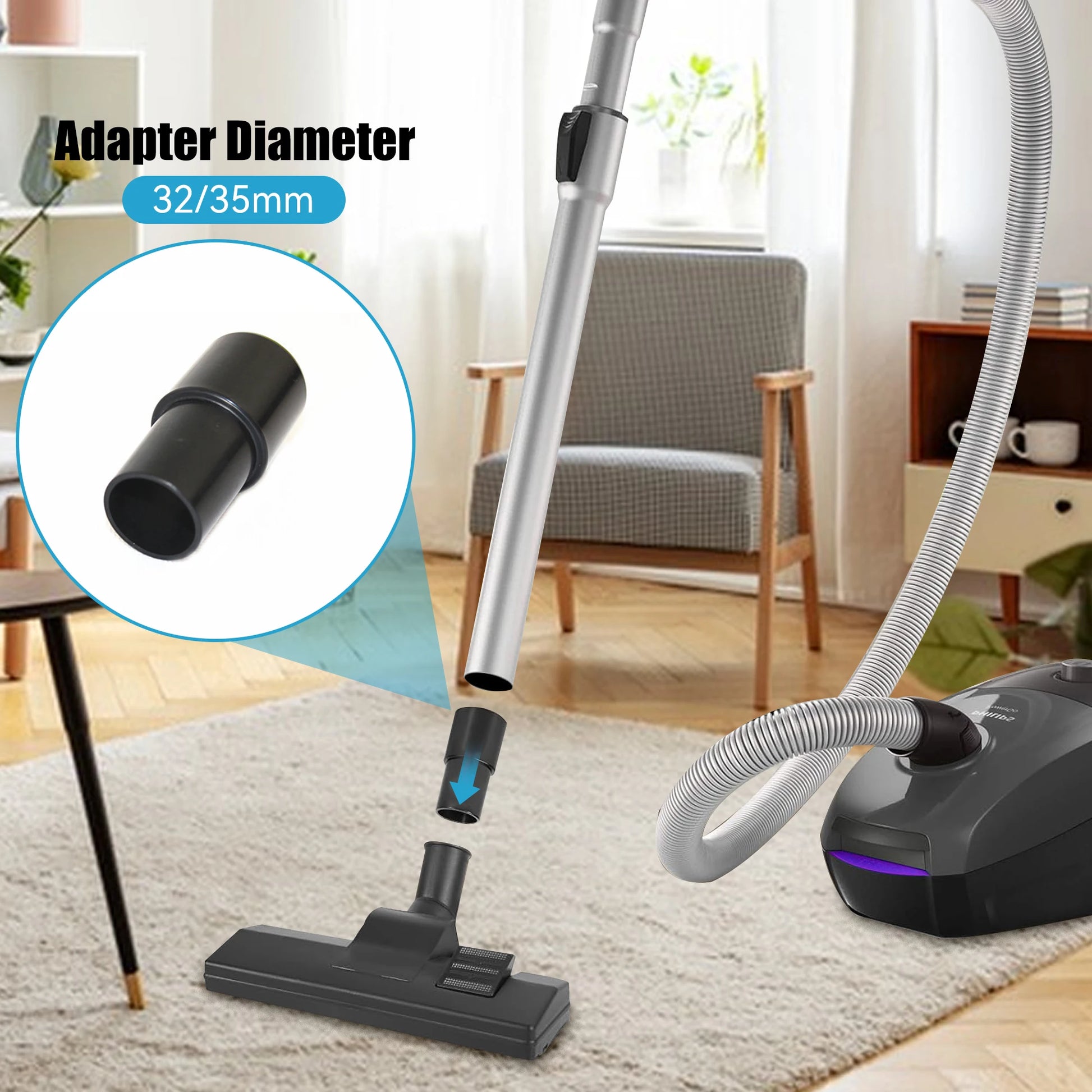 Universal Vacuum Cleaner Brush, 35/32 mm Floor Nozzle, Vacuum Cleaner Accessories, for AEG, Bosch, Siemens, Panasonic, Philips Beauty World Shop