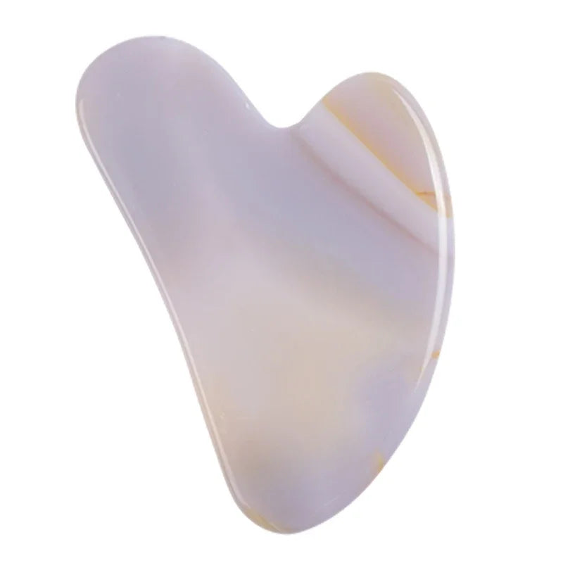 Heart Guasha Stone Face Rose Quartz Jade Massage Tool Chin Nose Lifting Firming Scraping Board Massage Facial Health Care Skin Beauty World Shop