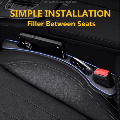 2PCS Car Seat Gap Filler Between Seats Console Organizer Seat Crevice Storage Box Bag Decoration Interior Auto Accessories Beauty World Shop