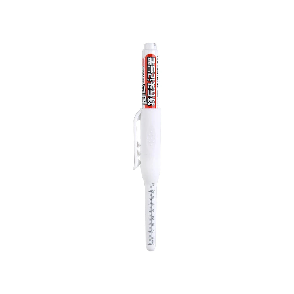 45mm Waterproof Deep Hole Marker Pens Long Nib Head Carpenter Pen Black/Blue/Red Ink for Multi-Purpose Woodworking Hand Tools Beauty World Shop