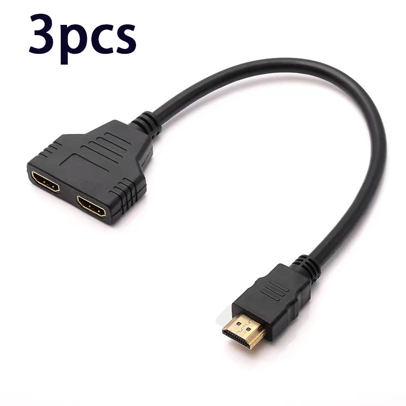 Hdmi Compatible Splitter Cable Video Switch Adapter Output Hub X Box Ps3 4 Dvd Hdtv Pc Laptop TV Hd 1080p 1 Input 2 Beauty World Shop