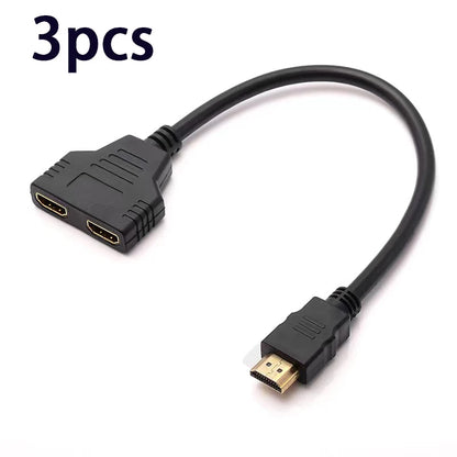 Hdmi Compatible Splitter Cable Video Switch Adapter Output Hub X Box Ps3 4 Dvd Hdtv Pc Laptop TV Hd 1080p 1 Input 2 Beauty World Shop