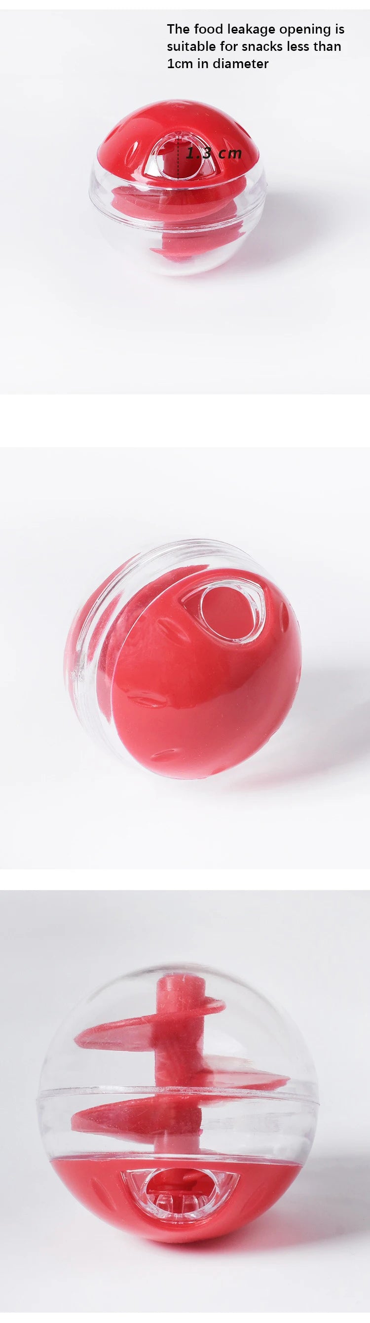 Cat Leak Eat Spiral Ball Educational Toys Resistant Bite Training Eat Play Dual Use Round Not Pouring Fun Food Leak Pet Supplies Beauty World Shop