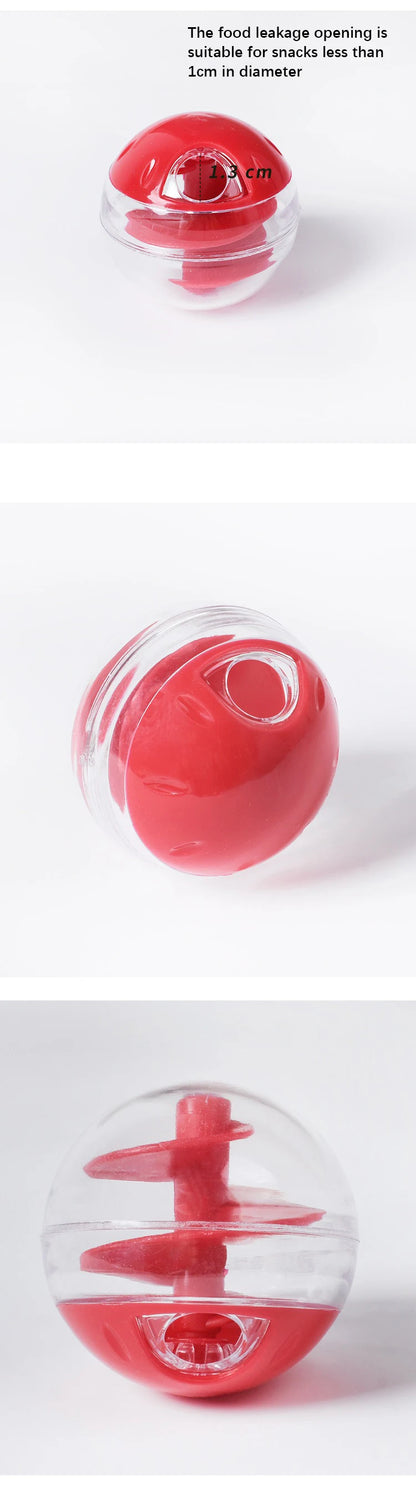Cat Leak Eat Spiral Ball Educational Toys Resistant Bite Training Eat Play Dual Use Round Not Pouring Fun Food Leak Pet Supplies Beauty World Shop