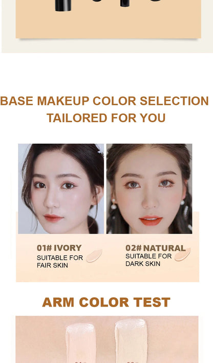 Ocheal BB Cream Air Cushion Compact Make Up Foundation Concealer Cream for Face Cosmetics Makeup Mushroom Head Puff Beauty World Shop
