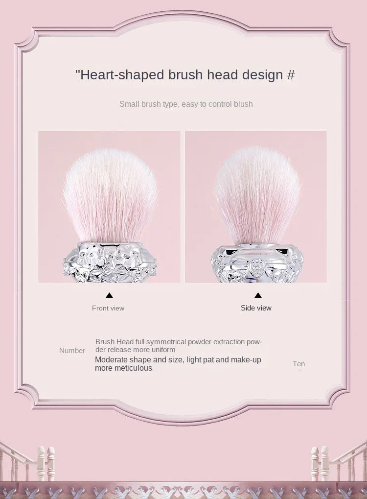 Flower Knows Swan Ballet Blush Wool Brush Mineral Powder Bronzer Contour Makeup Brushes By Flower Knows Beauty World Shop