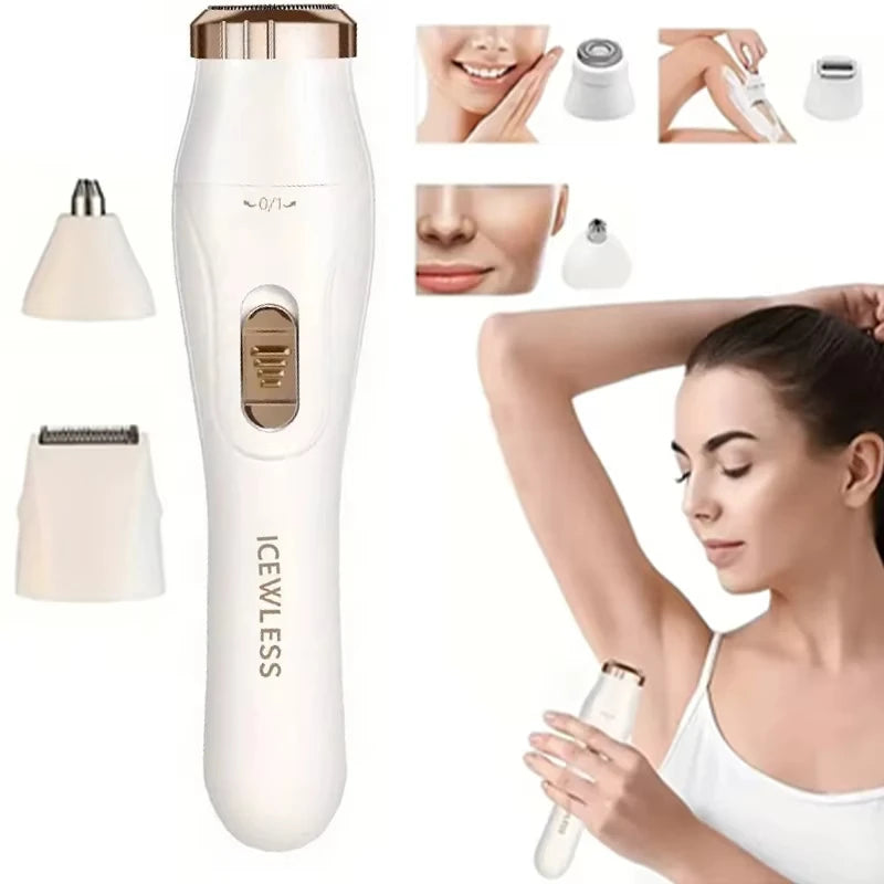Women Electric Shaver Waterproof Painless Hair Trimmer for Bikini Body Legs Face Underarms Hair Removal Cordless Beauty World Shop