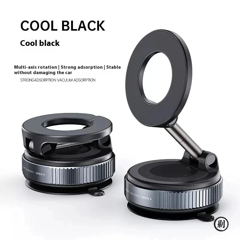 Strong Magnetic Car Phone Holder Foldable Design 360° Adjustable Vacuum Mount for Car/Desk/Bathroom/Universal Use Beauty World Shop