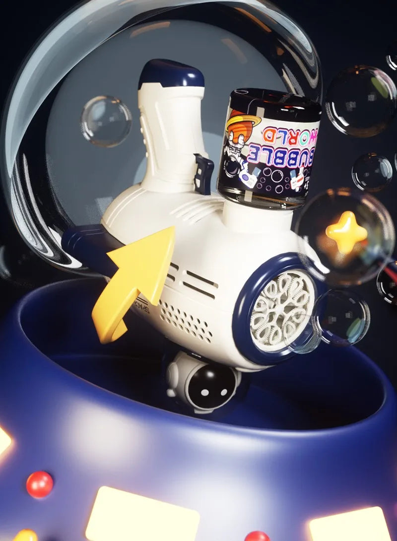 Children Bubble Gun Toy Astronaut Fully Automatic Bubble Machine Bubbles Gun Outdoor Game Fantasy Toy for Boys Girls Gifts Beauty Fashion