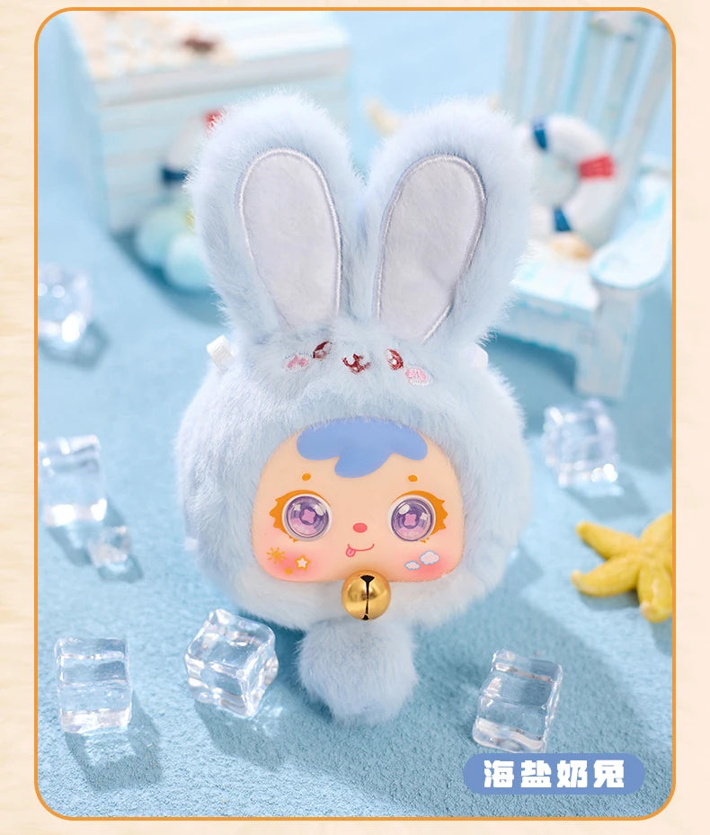 Samuel Mini Wealth Rabbit Blind Box Series Plush Toys Kawaii Backpack Doll Pendant Desktop Ornament Mystery Box Peripheral Gifts Beauty World Shop