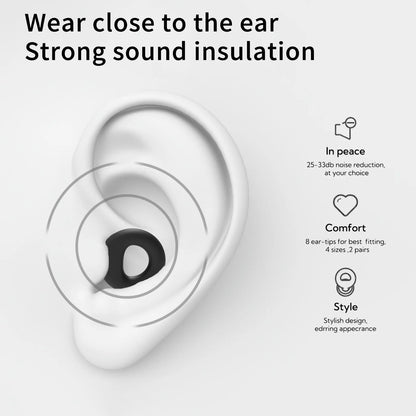 Silicone Earplugs for Swimming Sleep Noise Cancel Noise Reduction-Soundproof Reduce Disturbances -Quality loop Earplugs Beauty World Shop