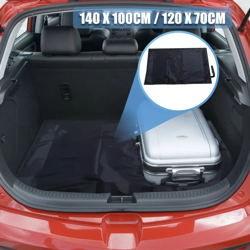 Universal Waterproof Polyester Fiber Cargo Mat Portable Dustproof Luggage Liner Pet Mat for Car SUV Trunk Protection Beauty World Shop