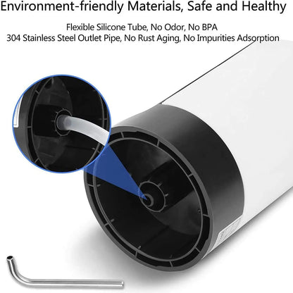 1pcWhite/Black Water Bottle Pump USB Charging Auto Switch Drinking Dispenser Charging One Click Auto Switch Drink Pump Dispenser Beauty World Shop