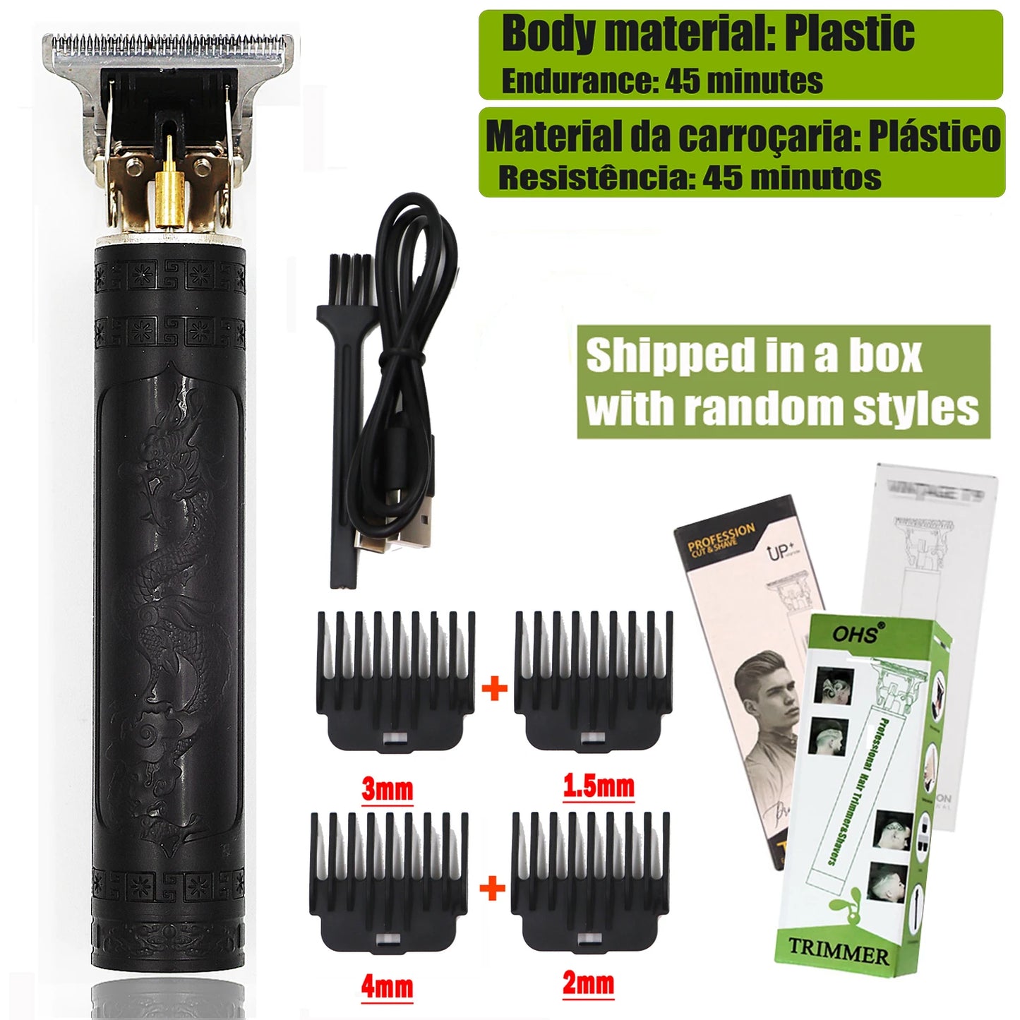 T9 Hair Clipper Repair Beard Shaving Body Hair Trimmer Clippers Electric Machine Men Haircut Machine 0mm Barber Shaver Beauty World Shop