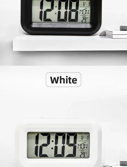 Digital Led Clock Household Bedside Battery Powered Multi-function Alarm Clock Desk Things for the Room Table Clocks Home Decor Beauty World Shop