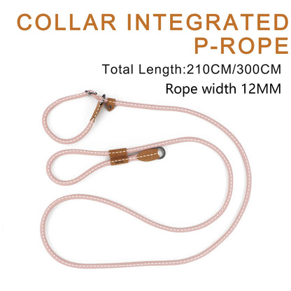 Multi-functional adjustable P-shape dog leash Chain Traction Rope Leads for Running Walking Free hands free leashes