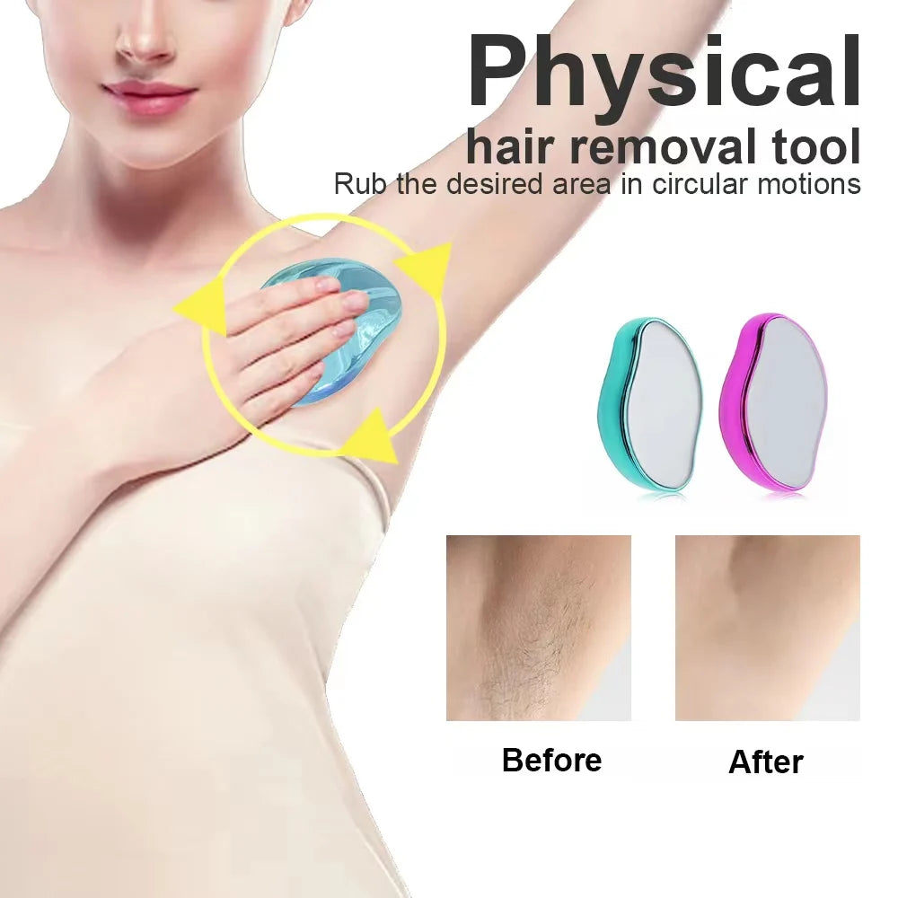 Hair Removal Physical Epilators Crystal Hair Eraser Safe Easy Cleaning Reusable Body Smooth Beauty Depilation Tools Beauty World Shop