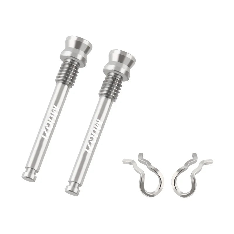 MUQZI 2pcs Titanium Bolts Bicycle Disc Brakes Caliper Lightweight Mounting Screws Road MTB Disc Brake Pad Bolts with Fixing Clip Beauty World Shop