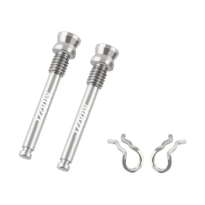MUQZI 2pcs Titanium Bolts Bicycle Disc Brakes Caliper Lightweight Mounting Screws Road MTB Disc Brake Pad Bolts with Fixing Clip Beauty World Shop