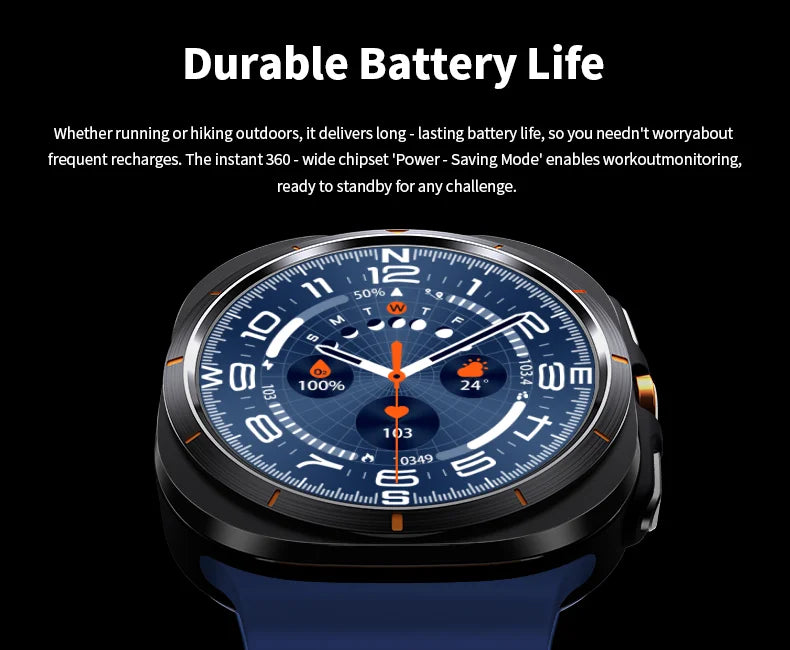Smart Watch 8 Ultra 2025 Color Matching GPS Compass Smart Watch BT call NFC IP68 Waterproof 4GB Health monitoring Reduction 100% Beauty World Shop