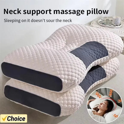 Honeycomb massage pillow pillow to protect cervical vertebra to help sleep home pillow core antibacterial and anti-mite NEW
