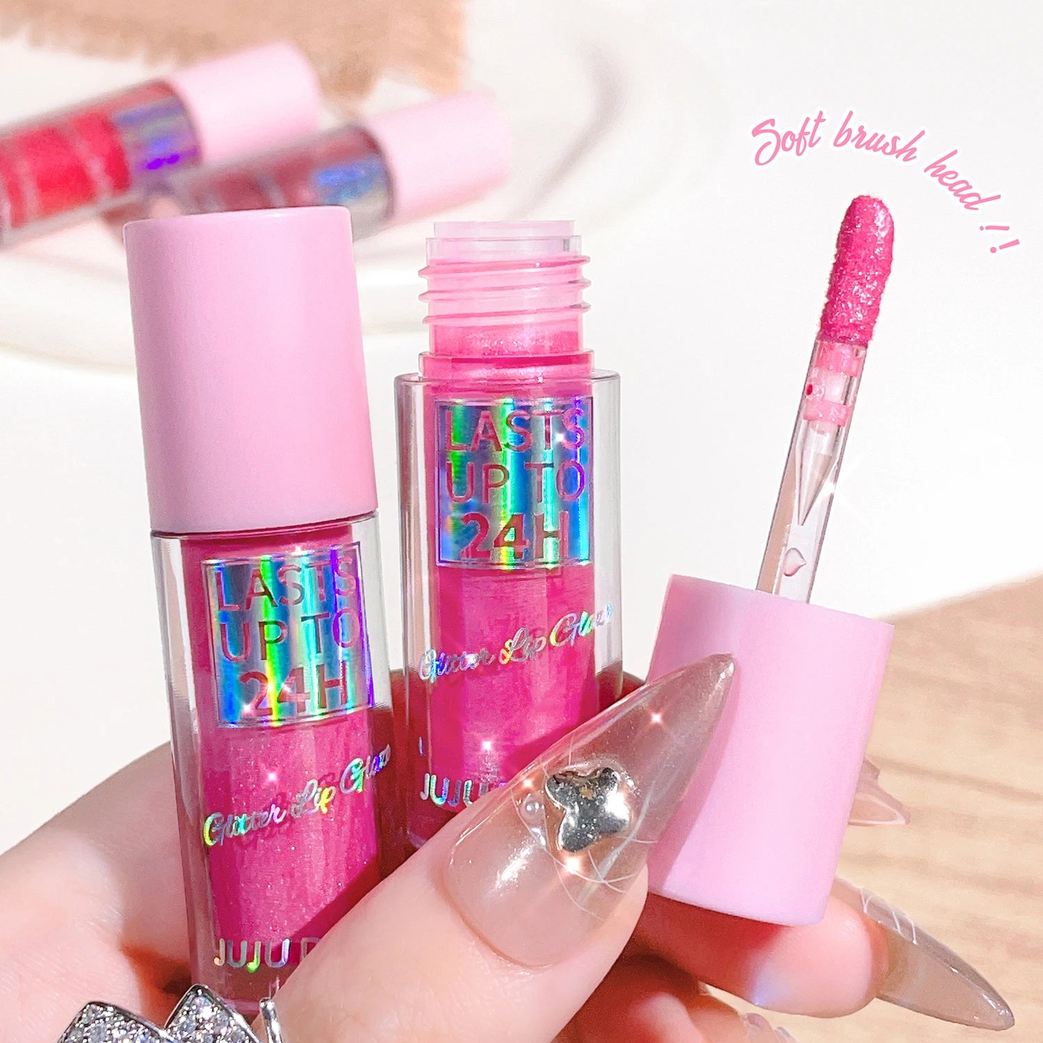 Sparkling Gloss Lip Balm – Water-Gloss Mirror Finish, Moisturizing, Hydrating, Non-Sticky, Cup-Proof, Plump Lips Beauty World Shop
