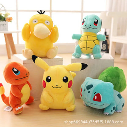 20cm Pokemon Stuffed Plush Toys Kawaii Pikachu Raichu Jenny Turtle Anime Doll Kids Birthday Christmas Gift Beauty Fashion