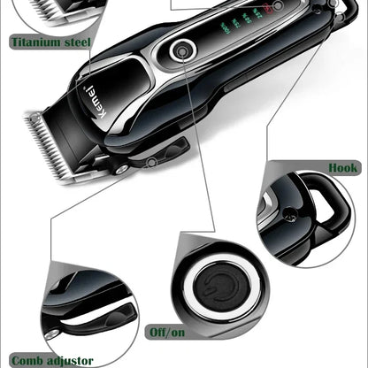 Kemei Rechargeable Professional Dog Hair Trimmer for Cat Cutter Grooming Machine Hair Remover Animal Hair Clipper for Pet Beauty Trend Shop