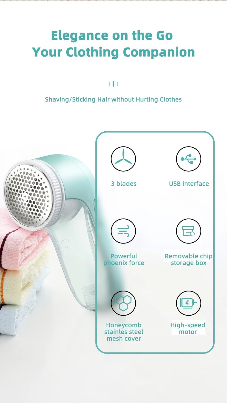 HOMEFISH Electric Household Clothes Shaver Fabric Lint Remover Fuzz Portable Brush blade Professional Lint Remover Trimmer Beauty World Shop