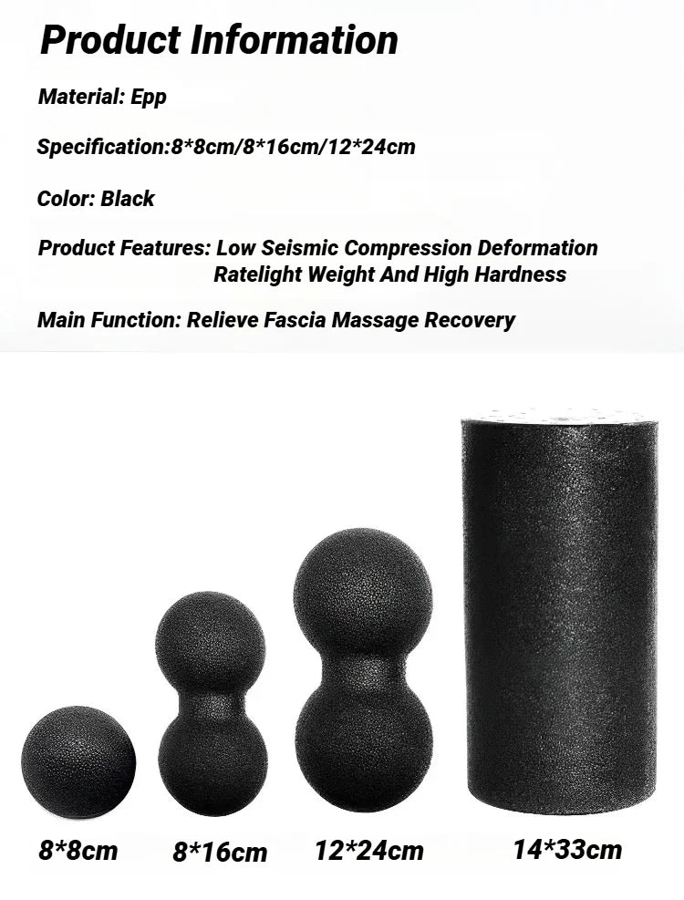 Yoga Peanut Balls Body Massage Fascia Ball Suit Foam Block High Density Muscle Relaxation Lacrosse Exercise Fitness Relieve Pain Beauty World Shop