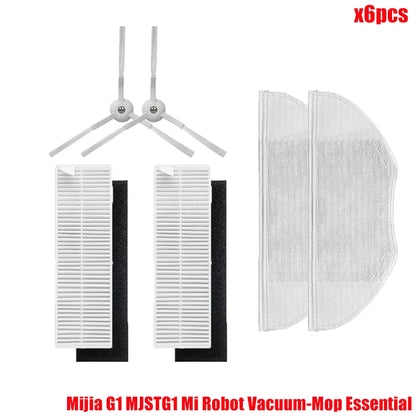 For Xiaomi Mijia G1 MJSTG1 Mi Robot Vacuum Mop Essential Vacuum Cleaner Side / Main Brush Cover Hepa Filter Mop Cloth Parts Beauty World Shop