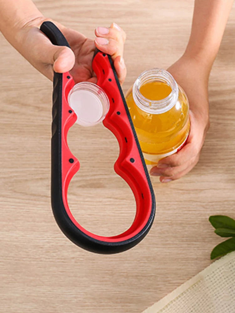 Multifunctional 6-in-1 Jar Opener And 4-in-1 Bottle Opener with Non-Slip Lids Gripper - Kitchen Tool for Easy Opening Beauty Fashion