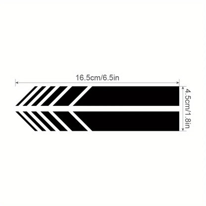 JDM Reflective Car Stickers - Classic Stripes Vinyl Decals, Self-Adhesive for Easy Install - Fit Any Car Body - Waterproof, 4pcs Beauty World Shop