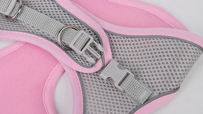 Puppy Harness Set Dog Accessories Adjustable Puppy and Cat Harness Vest French Bulldog Chihuahua Small Dog Collar Pet Leash Dogs Beauty World Shop