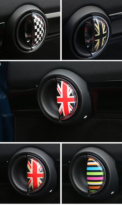 2PCS Car Door Wrist Handles Anti Scratches 3D Stereo Protective Sticker For BMW MINI ONE Cooper S CLUBMAN R55 R56 R60 R61 Decals Beauty World Shop