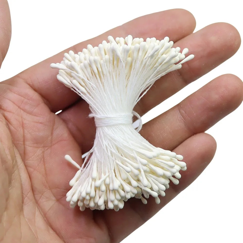 400pcs 2mm Moulti Options Artificial Flower stamen Mini Pearl Floral pistil For Wedding Party Home Decoration DIY Accessories Beauty World Shop