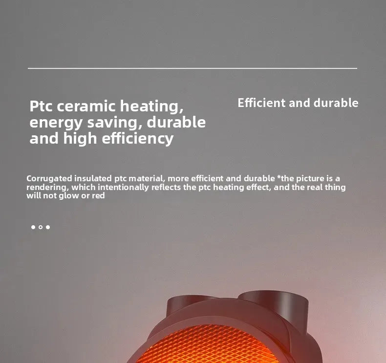 Portable 2000W Space Heater with Fan 2 Heat Settings Adjustable Thermostat Fan Mode Tip Over Overheat Protection for Indoor Beauty World Shop