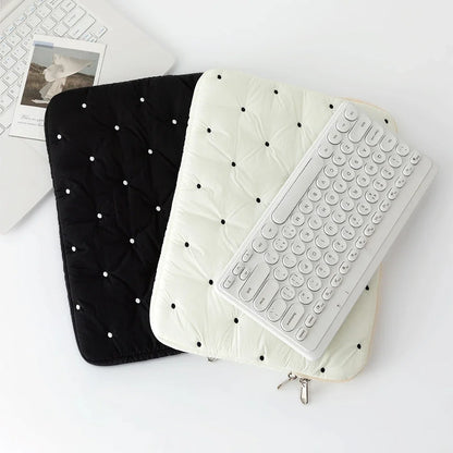 Laptop bag for macbook air 13 case 13-14 Inch puffy notebook pouch 15-16Inch Cute laptop sleeve 9-11 Inch Tablet Sleeve girl bag Beauty World Shop