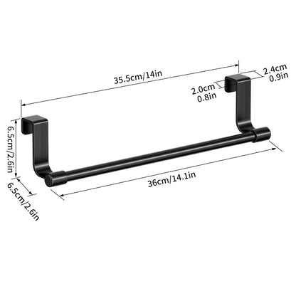 Wall Mounted Kitchen Cabinet Towel Rack - A Space Saving Cloth Rack Suitable for Homes and Bathrooms,No Drilling Required Beauty World Shop