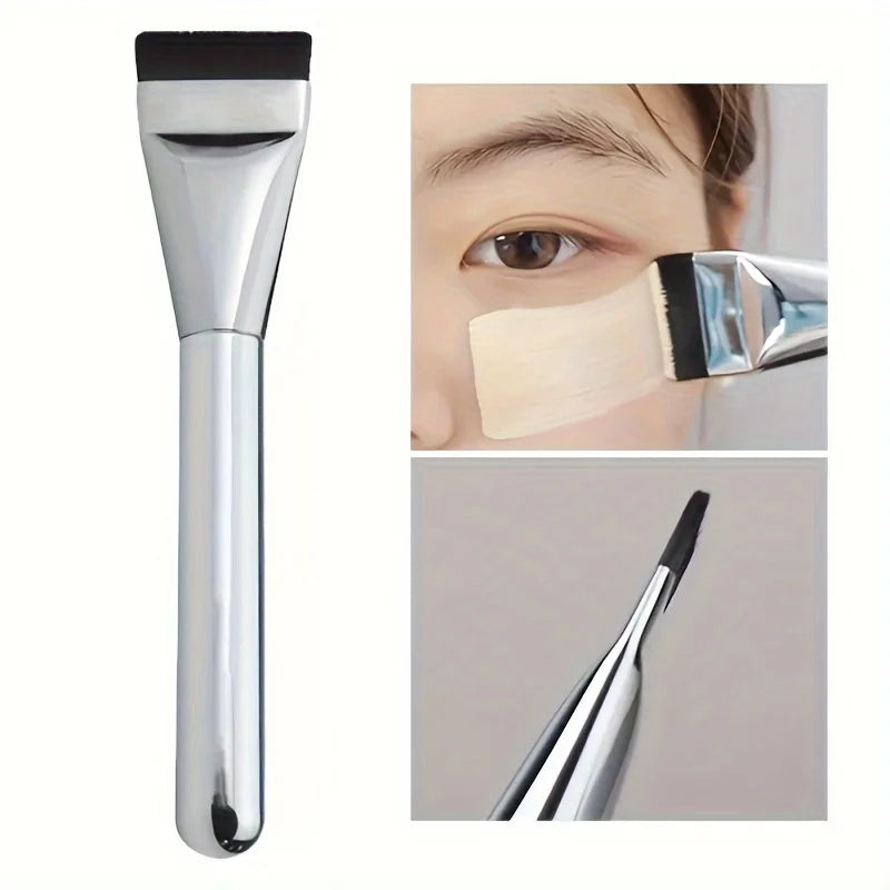 1/2Pc Multi-Use Foundation Ultra-Fine, Hypoallergenic Nylon Bristle Oval Foundation Brush - Perfect for Face Contouring Beauty World Shop