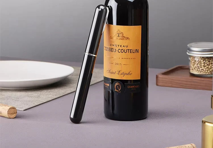 Portable Handheld 2-in-1 Air Pressure Wine Opener with Air Pump And Cork Remover Foil Cutter Compact Desktop Cicerone for Party Beauty World Shop