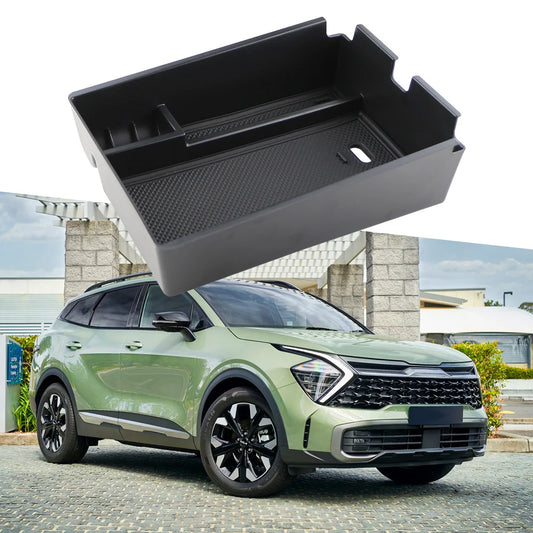 For Kia Sportage NQ5 2022 2023 2024 Storage Box Armrest Box Tray Organizer Central Console Container Holder Accessories Beauty World Shop