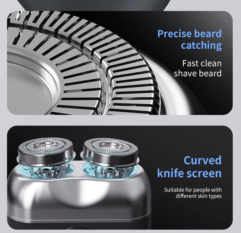 Mini electric shaver, compact and fast charging for home use, men's car shaver, portable for home use, gift for father and boyfr Beauty World Shop