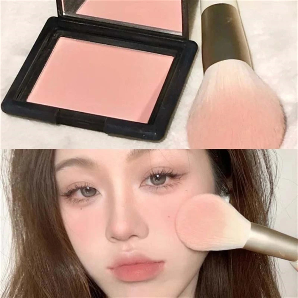 Monochrome Matte Blusher Palette Soft Silky Cheek Natural Facial Rouge Plate Lasting Nude Low Saturation Powder Blusher Disk Beauty World Shop
