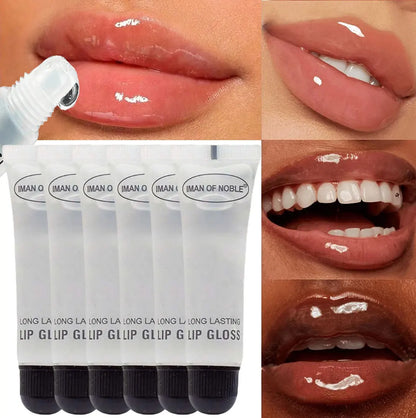 5pcs Glossy Finish Lip Gloss, Moisturizing Cream for All skin Types,Non-Sticky Hydrating Lip Oil, Long-Lasting Shine for Dry Lip Beauty Trend Shop