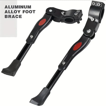 Aluminum Alloy Kickstand, Bicycle Rear Bracket Adjustable Length, MTB 26 Inch Bicycle Side Support Beauty World Shop