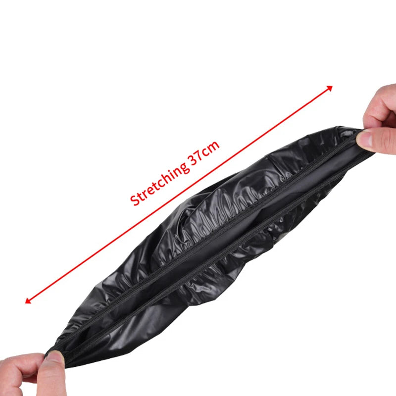 1Pc Portable Bicycle Cushion Cover Waterproof Bike Seat Rain Cover High Quality Ultralight Elastic Seat Cover 23x25cm Black Beauty World Shop